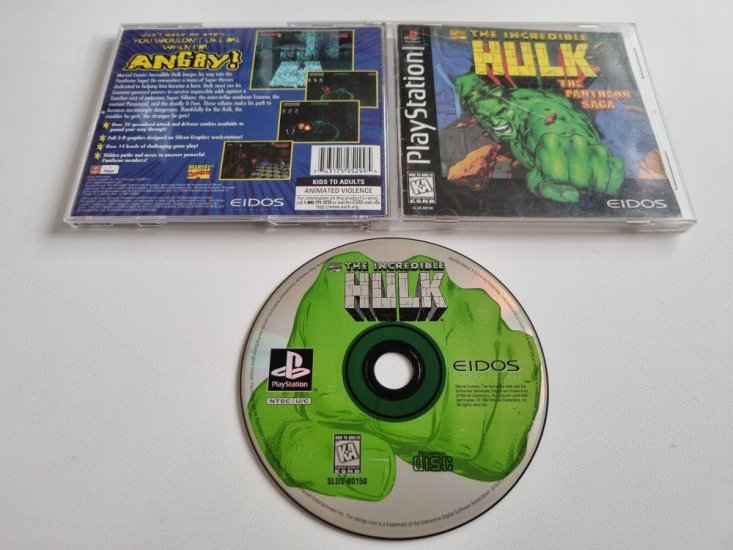 (Bild für) PS1 The Incredible Hulk - zum Schließen ins Bild klicken