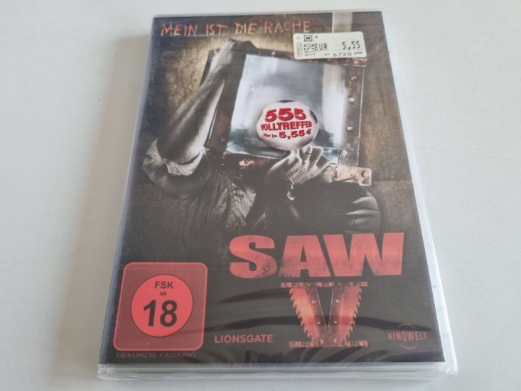 (Bild für) DVD Saw V - zum Schließen ins Bild klicken