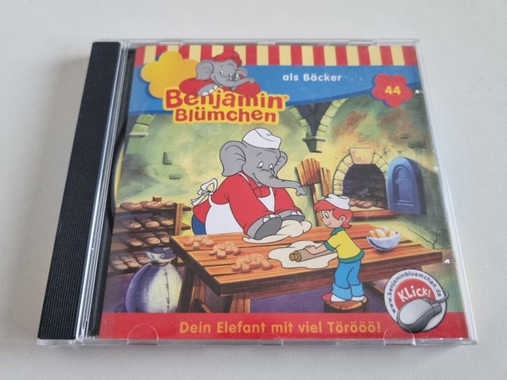 (Bild für) CD Benjamin Blümchen - 44 als Bäcker - zum Schließen ins Bild klicken