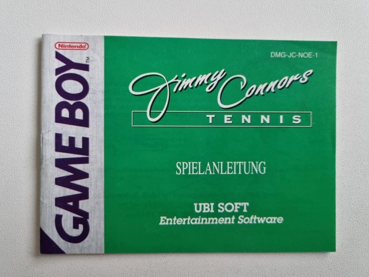 (Bild für) GB Jimmy Connors Tennis NOE Anleitung - zum Schließen ins Bild klicken