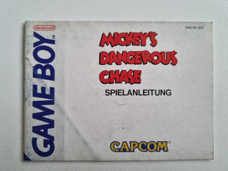 (Bild für) GB Mickey's Dangerous Chase NOE Anleitung - zum Schließen ins Bild klicken