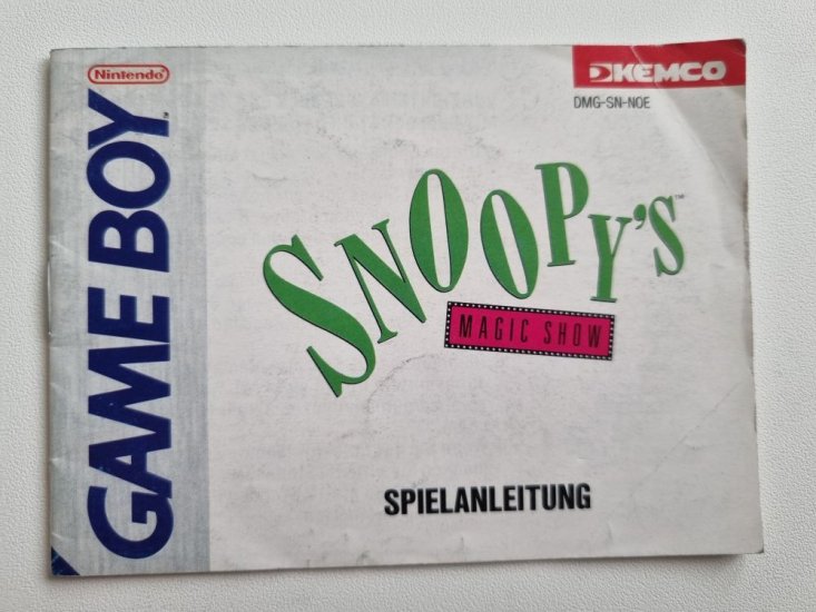 (Bild für) GB Snoopy Magic Show NOE Anleitung - zum Schließen ins Bild klicken