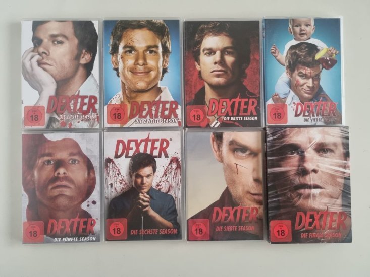 (Bild für) DVD Dexter - Staffel 1 - 8 - Komplette Serie - zum Schließen ins Bild klicken