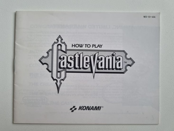 (Bild für) NES Castlevania USA Anleitung - zum Schließen ins Bild klicken