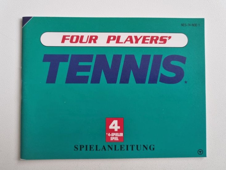 (Bild für) NES Four Players Tennis NOE Anleitung - zum Schließen ins Bild klicken