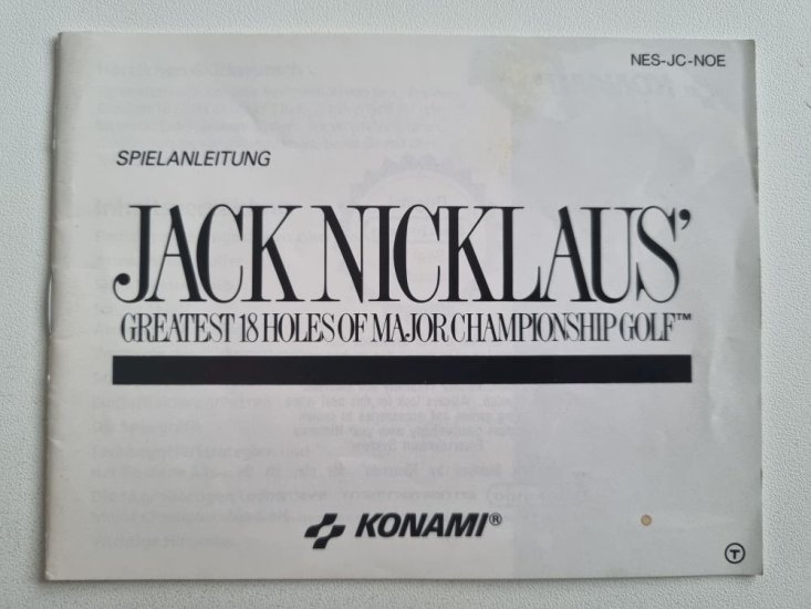 (Bild für) NES Jack Nicklaus Golf NOE Anleitung - zum Schließen ins Bild klicken