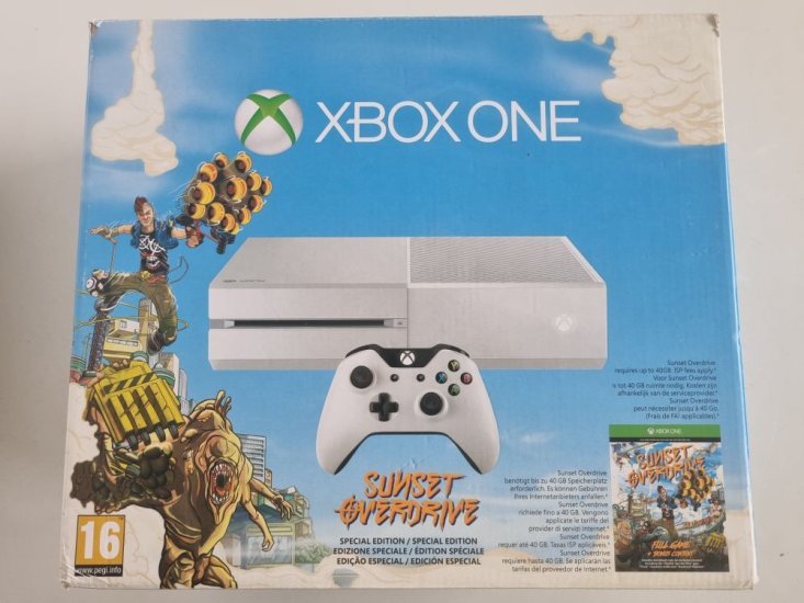 (Bild für) Xbox One 500GB Special Edition - Sunset Overdrive - zum Schließen ins Bild klicken