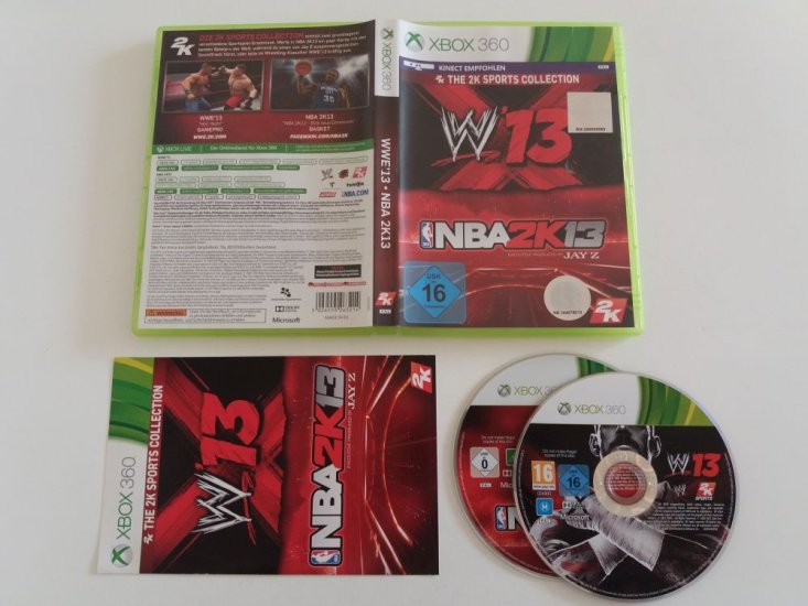 (Bild für) Xbox 360 The 2K Sports Collection WWE 13 / NBA 2K13 - zum Schließen ins Bild klicken