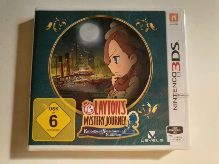 (Bild für) 3DS Layton`s Mystery Journey: Verschwörung der Millionäre GER - zum Schließen ins Bild klicken