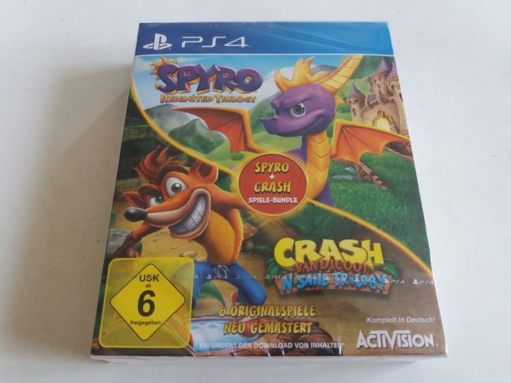 (Bild für) PS4 Spyro + Crash Spiele-Bundle - zum Schließen ins Bild klicken