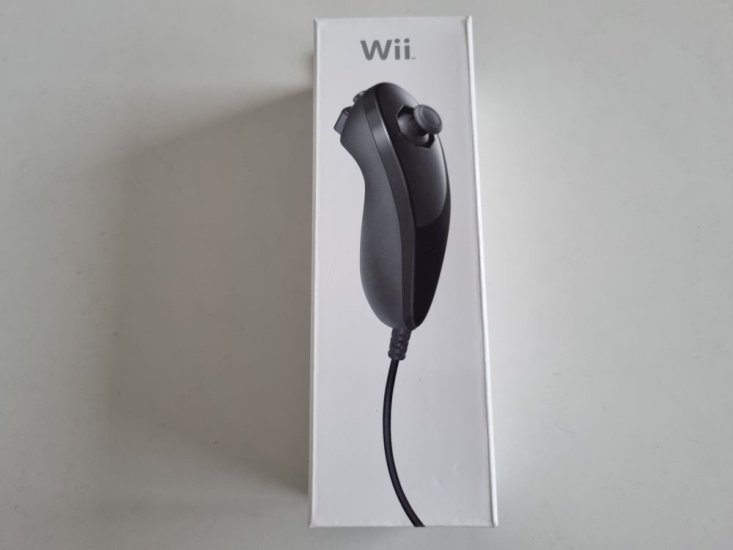 (Bild für) Wii Nunchuk Schwarz - zum Schließen ins Bild klicken