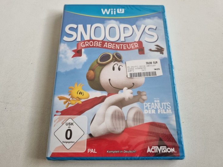 (Bild für) Wii U Snoopys Große Abenteuer GER - zum Schließen ins Bild klicken