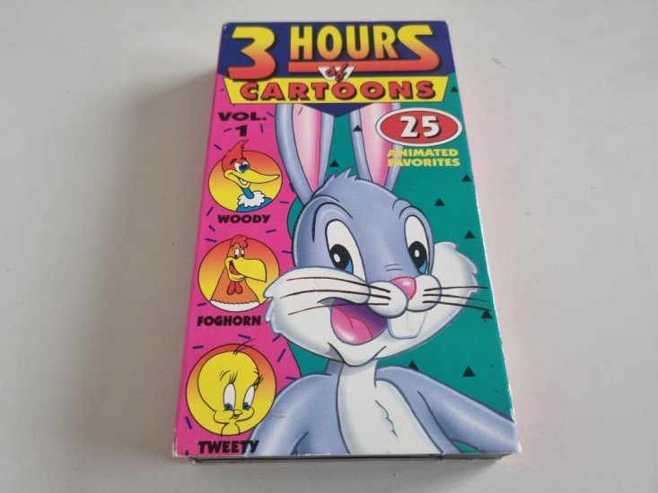 (Bild für) VHS 3 Hours of Cartoons - zum Schließen ins Bild klicken