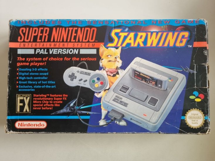 (Bild für) SNES Super Nintendo Entertainment System - Starwing Edition UKV - zum Schließen ins Bild klicken