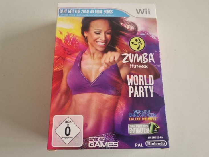 (Bild für) Wii Zumba Fitness - World Party GER - zum Schließen ins Bild klicken