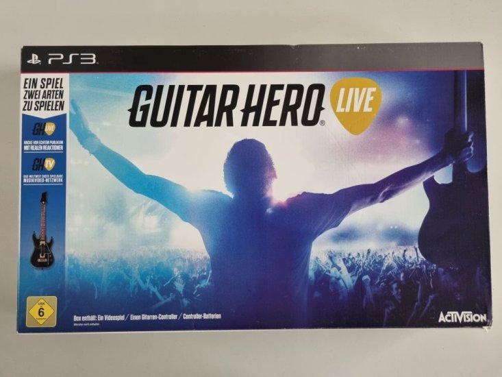 (Bild für) PS3 Guitar Hero Live - Guitar Bundle - zum Schließen ins Bild klicken