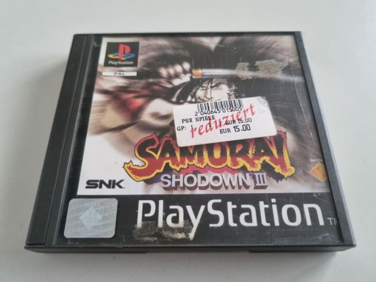 (Bild für) PS1 Samurai Shodown III - zum Schließen ins Bild klicken