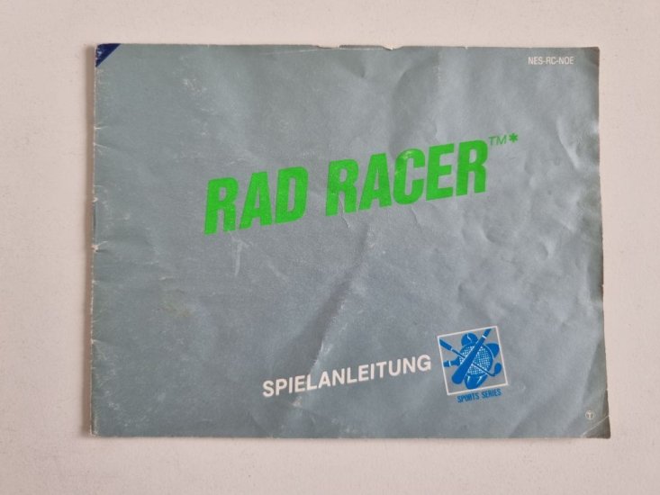 (Bild für) NES Rad Racer NOE Anleitung - zum Schließen ins Bild klicken