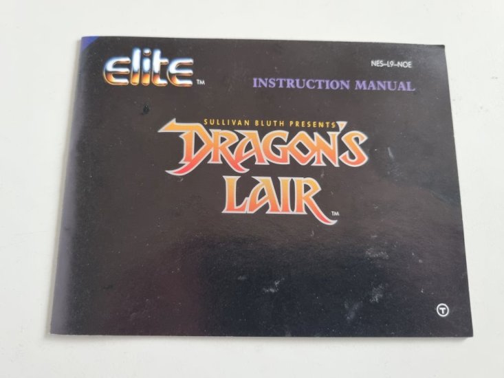 (Bild für) NES Dragon's Lair NOE Anleitung - zum Schließen ins Bild klicken