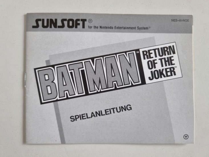 (Bild für) NES Batman - Return of the Joker NOE Anleitung - zum Schließen ins Bild klicken