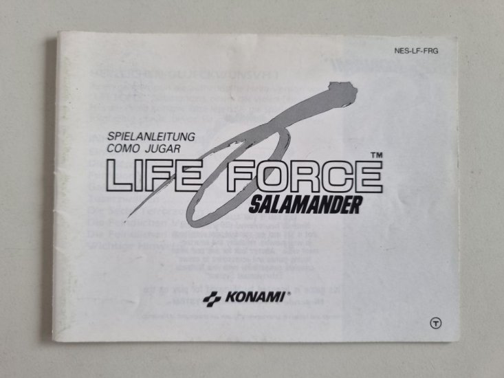(Bild für) NES Life Force Salamander FRG Anleitung - zum Schließen ins Bild klicken