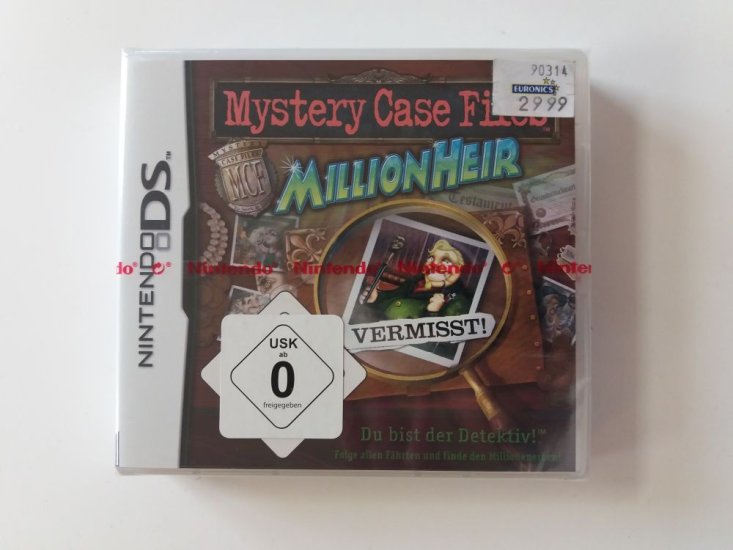 (Bild für) DS Mystery Case Files Million Heir NOE - zum Schließen ins Bild klicken