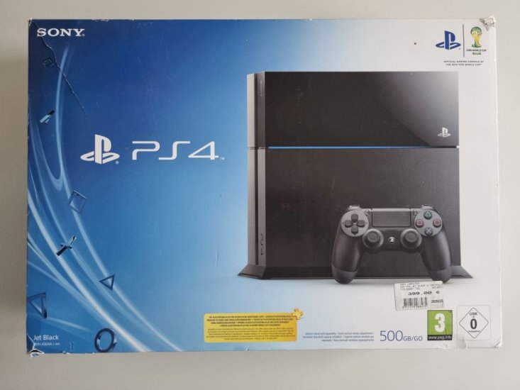 (Bild für) PS4 Slim Jet Black 500GB - zum Schließen ins Bild klicken