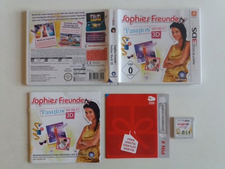 (Bild für) 3DS Sophies Freunde - Fashion World 3D GER - zum Schließen ins Bild klicken