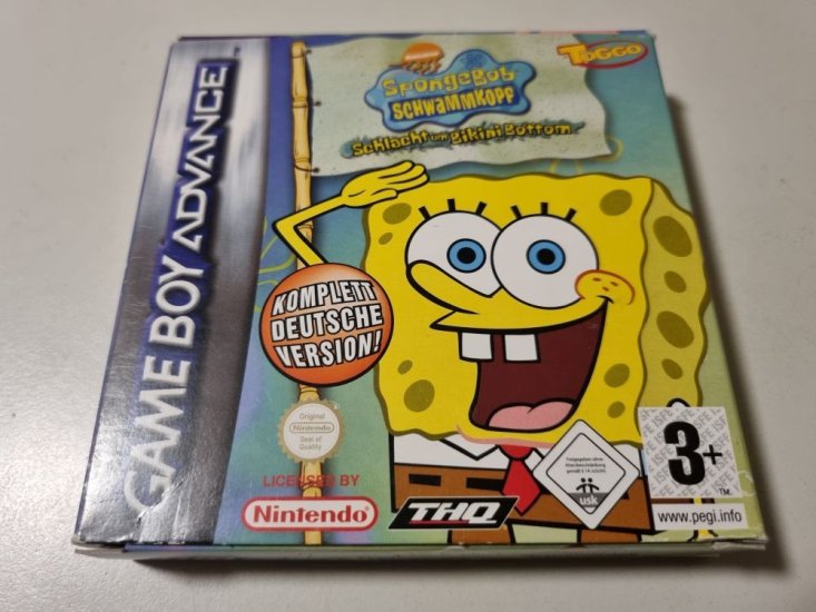 (Bild für) GBA Spongebob Schwammkopf - Schlacht um Bikini Bottom NOE - zum Schließen ins Bild klicken