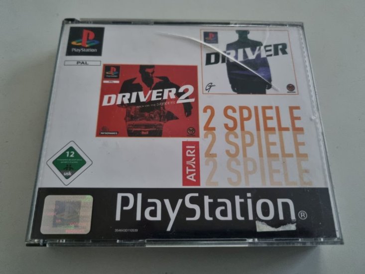 (Bild für) PS1 Driver + Driver 2 - zum Schließen ins Bild klicken