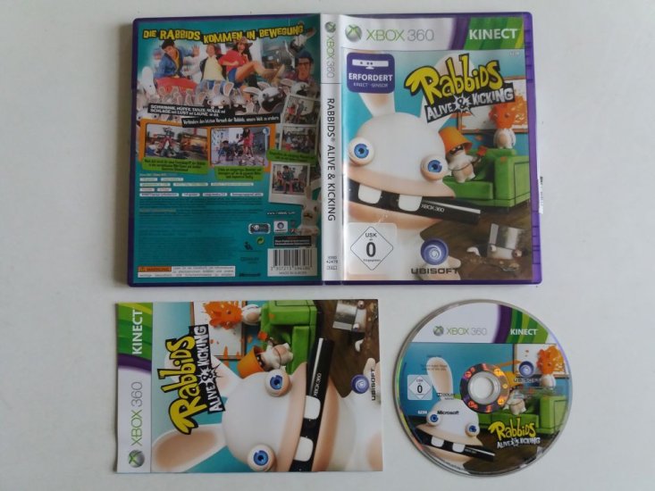 (Bild für) Xbox 360 Rabbids Alive & Kicking - zum Schließen ins Bild klicken