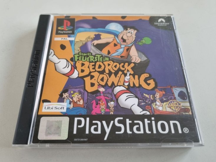 (Bild für) PS1 Familie Feuerstein - Bedrock Bowling - zum Schließen ins Bild klicken