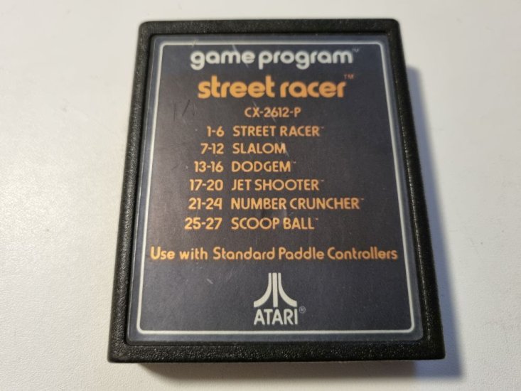 (Bild für) Atari 2600 Street Racer - zum Schließen ins Bild klicken