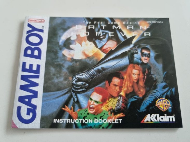 (Bild für) GB Batman Forever EUR Anleitung - zum Schließen ins Bild klicken