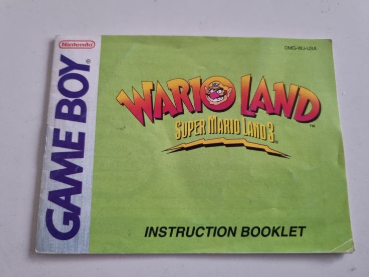 (Bild für) GB Wario Land - Super Mario Land 3 USA Anleitung - zum Schließen ins Bild klicken