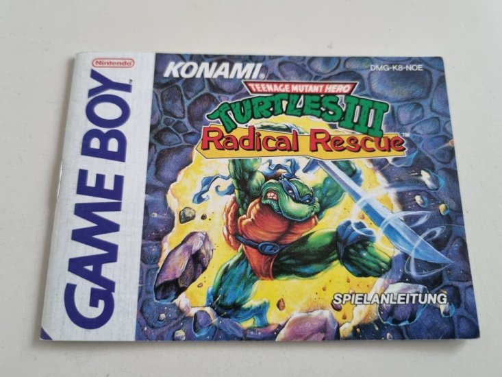 (Bild für) GB Teenage Mutant Hero Turtles III - Radical Rescue Anleitung - zum Schließen ins Bild klicken