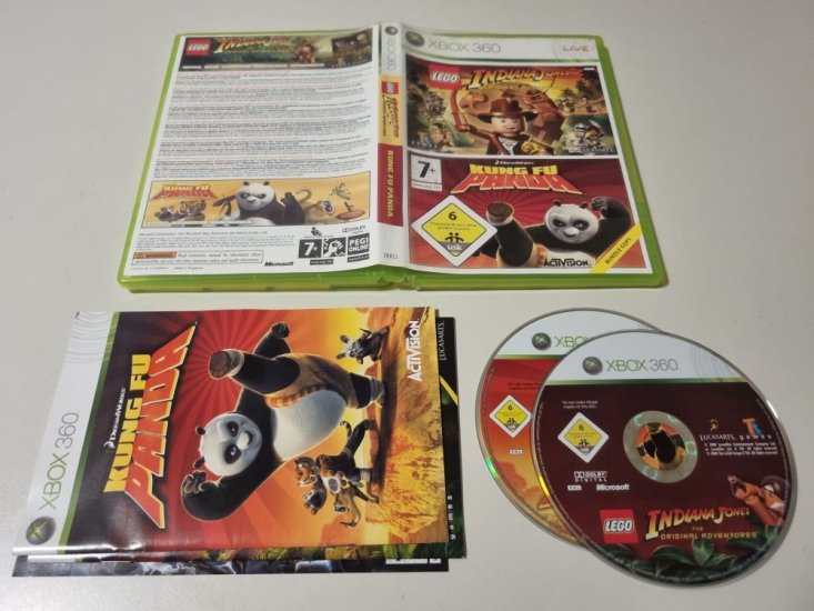 (Bild für) Xbox 360 Lego Indiana Jones + Kung Fu Panda - zum Schließen ins Bild klicken
