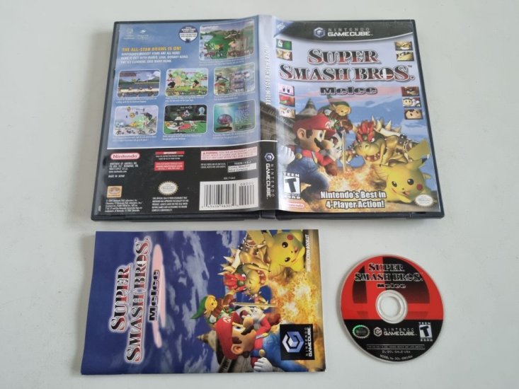 (Bild für) GC Super Smash Bros. Melee USA - zum Schließen ins Bild klicken
