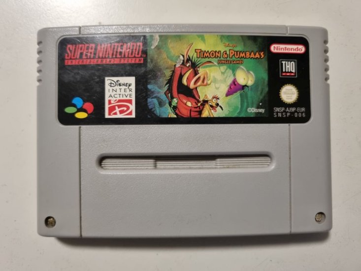 (Bild für) SNES Timon & Pumbaa's Jungle Games EUR - zum Schließen ins Bild klicken