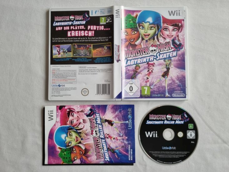 (Bild für) Wii Monster High - Labyrinth-Skaten GER - zum Schließen ins Bild klicken