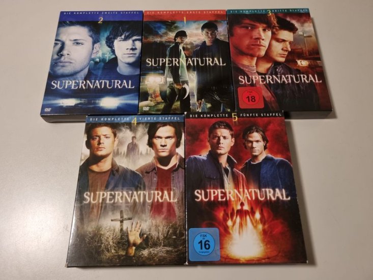 (Bild für) DVD Supernatural - Staffel 1-5 - zum Schließen ins Bild klicken