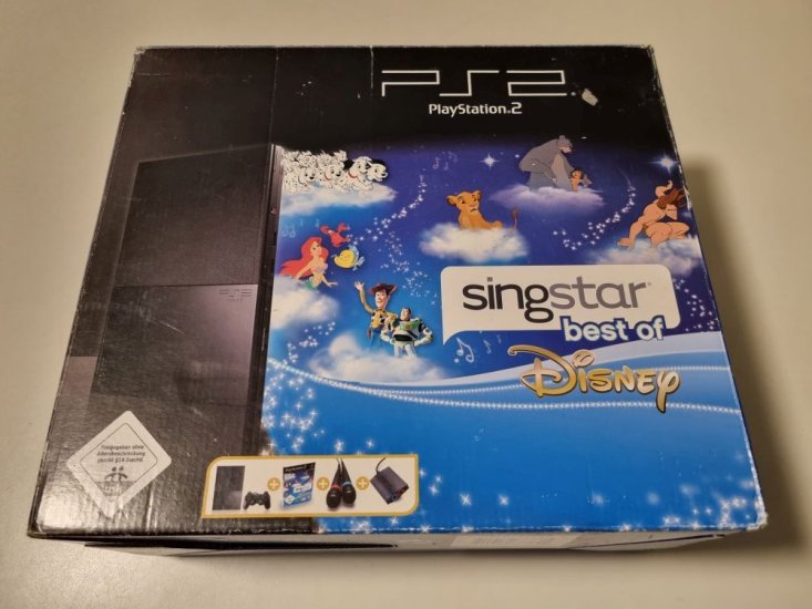 (Bild für) PS2 Konsole Slim SCPH-90004 - Singstar - Best of Disney Edition - zum Schließen ins Bild klicken