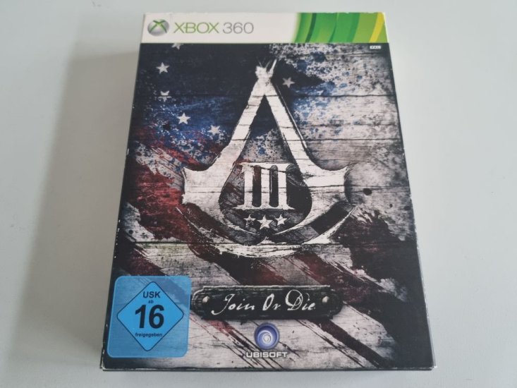 (Bild für) Xbox 360 Assassin's Creed III - Join or Die Edition - zum Schließen ins Bild klicken