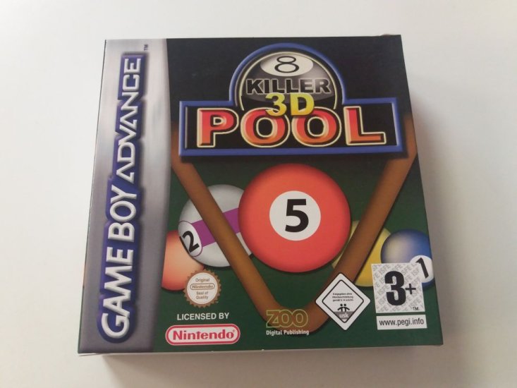 (Bild für) GBA Killer 3D Pool EUR - zum Schließen ins Bild klicken