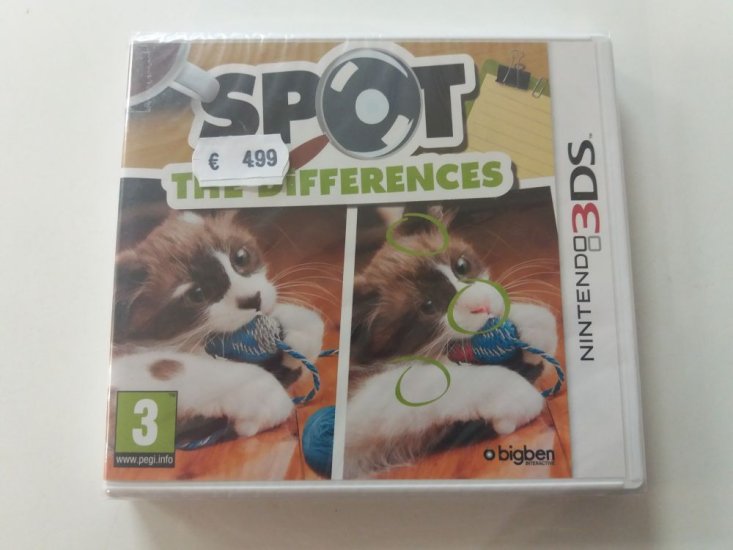 (Bild für) 3DS Spot the Differences EUR - zum Schließen ins Bild klicken