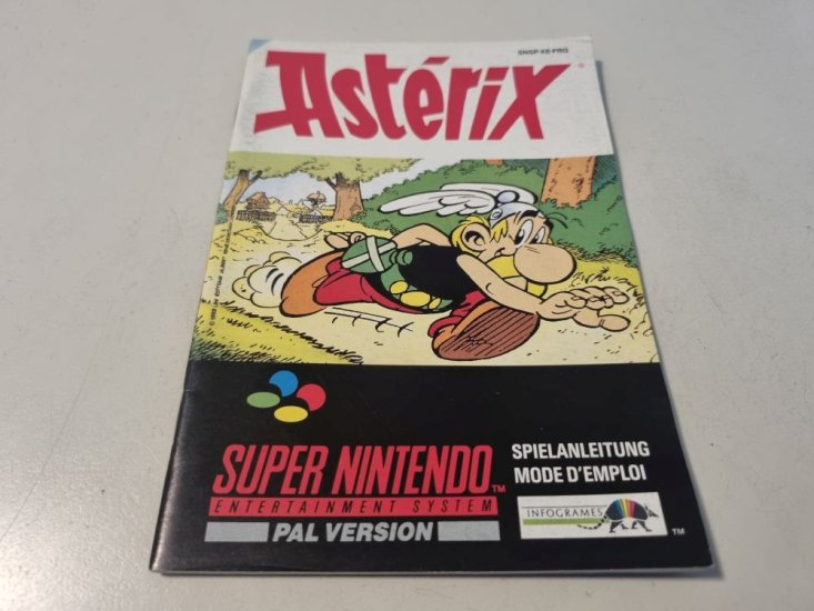 (Bild für) SNES Asterix FRG Anleitung - zum Schließen ins Bild klicken