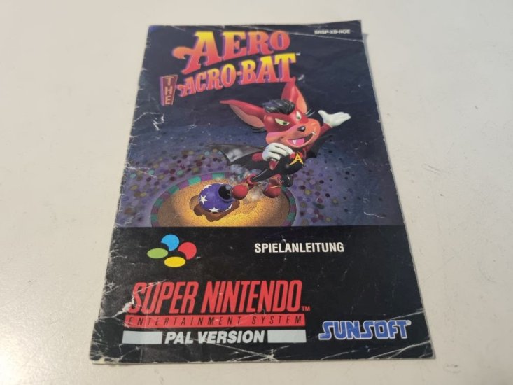 (Bild für) SNES Aero The Acro-Bat NOE Anleitung - zum Schließen ins Bild klicken