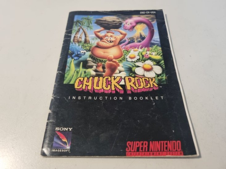 (Bild für) SNES Chuck Rock USA Anleitung - zum Schließen ins Bild klicken