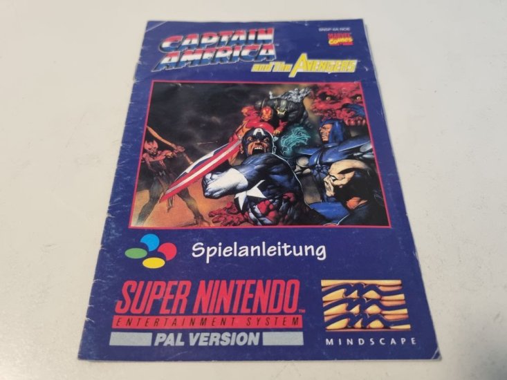 (Bild für) SNES Captain America and the Avengers NOE Anleitung - zum Schließen ins Bild klicken