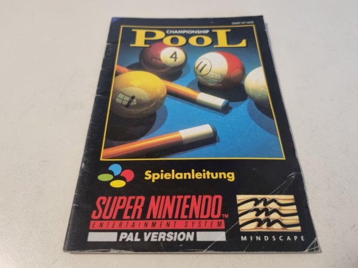 (Bild für) SNES Championship Pool NOE Anleitung - zum Schließen ins Bild klicken
